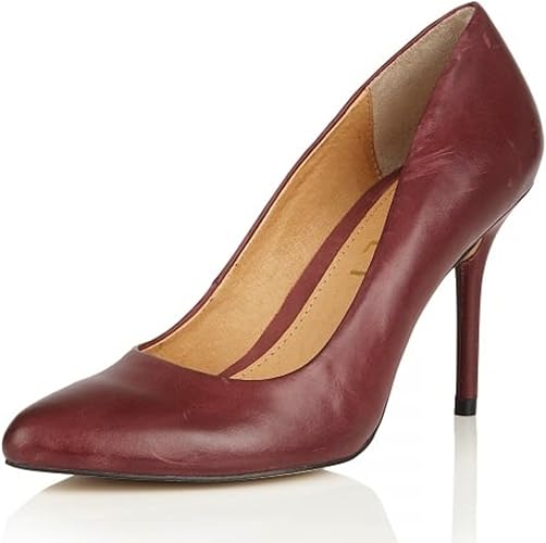 deep red court shoes