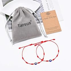 Tarsus 7 Knots Kabbalah Red String Bracelet