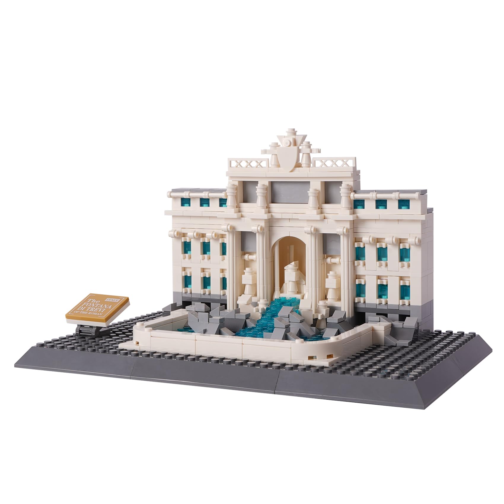 Oichy Architecture Building Toy Roman Landmark Trevi Fountain Set Collectible World Famous Building Bricks for Kids and Adults (667pcs)