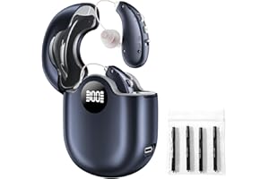 BTE Hearing Aids for Seniors, Hearing Amplifiers with16-Channel DSP for Clear Speech, Noise Reduction & Anti-Howling, 80Hrs R