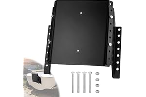 Outboard Motor Jack Plate, 4" Setback Transom Jack Plate, Adjustable Height for Small Engine Up to 35HP, Fits Jon/Aluminum/In