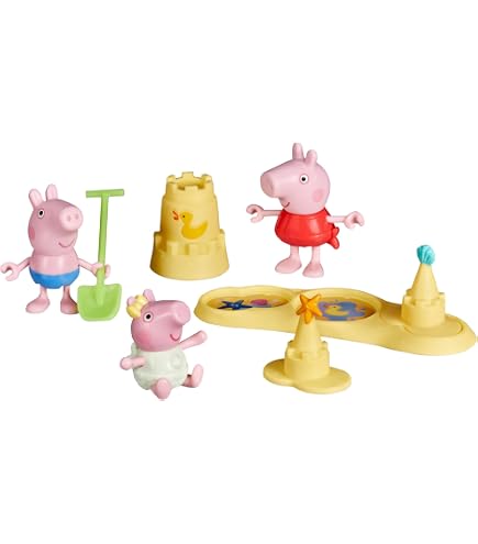 Peppa Pig Fun Fair PLAYSET 2 In 1: Purple Ferris Wheel Set + Pirate Ride Set