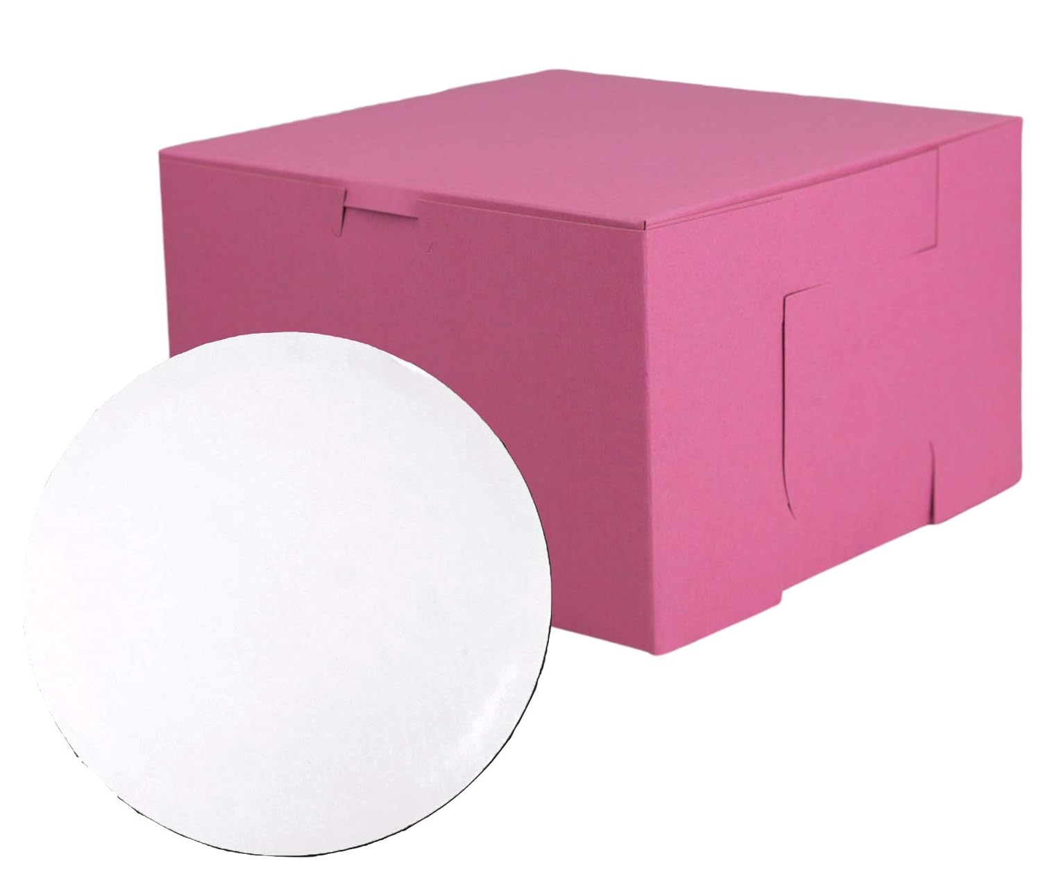 Bakery Boxes and Circles Bundle Includes 20 8x8x5 Pink