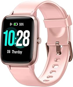 Blackview Smart Watch for Android Phones and iOS Phones, All-Day Activity Tracker with Heart Rate Sleep Monitor, 1.3" Full Touch Screen, 5ATM Waterproof Pedometer, Smartwatch for Men Women