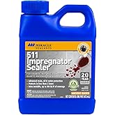 Miracle Sealants 511 Impregnator Penetrating Stone &amp; Tile Sealer, Pint | Penetrating sealer for no-sheen stain, water &amp; oil protection for granite, stone, tile, masonry &amp; grout. Dries invisible.