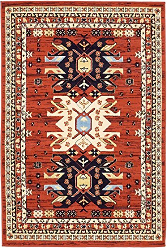 Unique Loom Taftan Collection Border Geometric