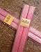 8 Inch Natural Beeswax Glitter Candles, Pink Blossom Color, Boxed Set of 2