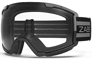 ZABERT OTG Over Glasses Ski Goggles,Snow Snowboard Goggles,Adult Men Women Youth,Anti-fog 100% UV Protection Stylish Comfy