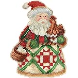 Jim Shore Early Morning Santa Counted Cross Stitch Kit-5x5 18 Count