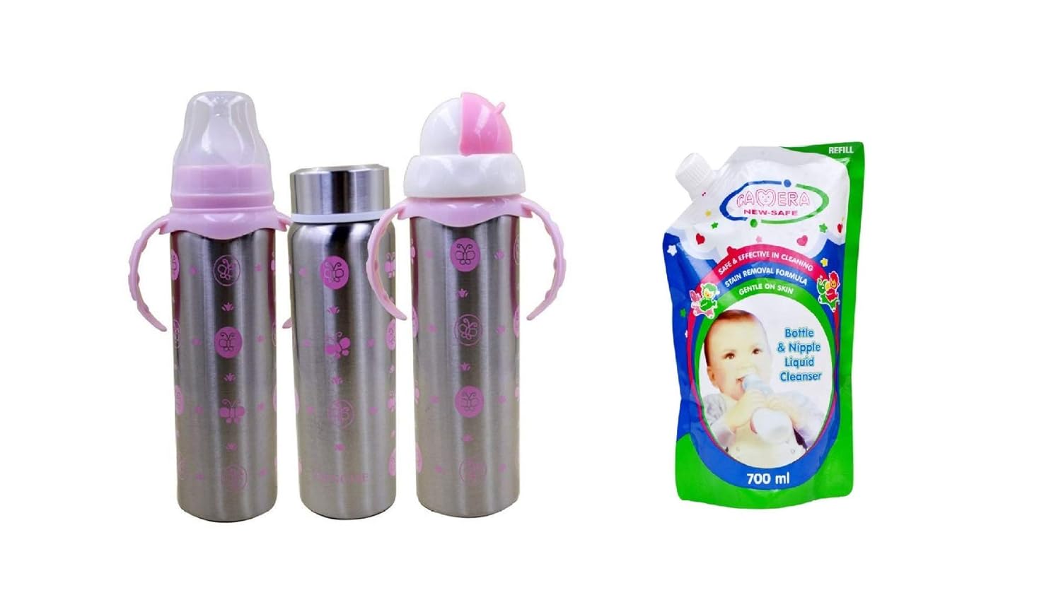steel feeding bottle amazon