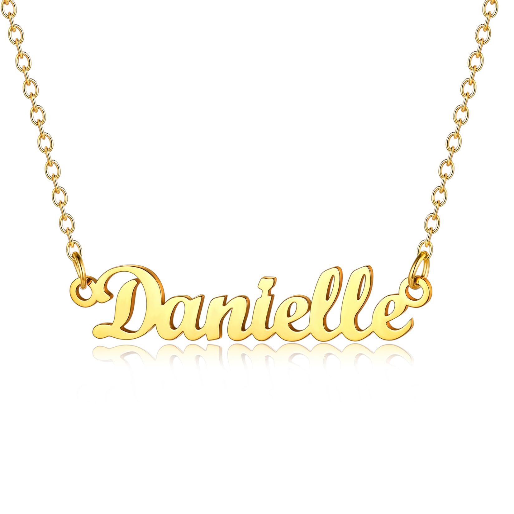 U7 Ladies Name Necklace Danielle Women Pendant Necklaces — image 1