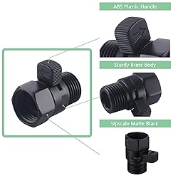 APLusee Water Flow Control Valve, Solid Brass