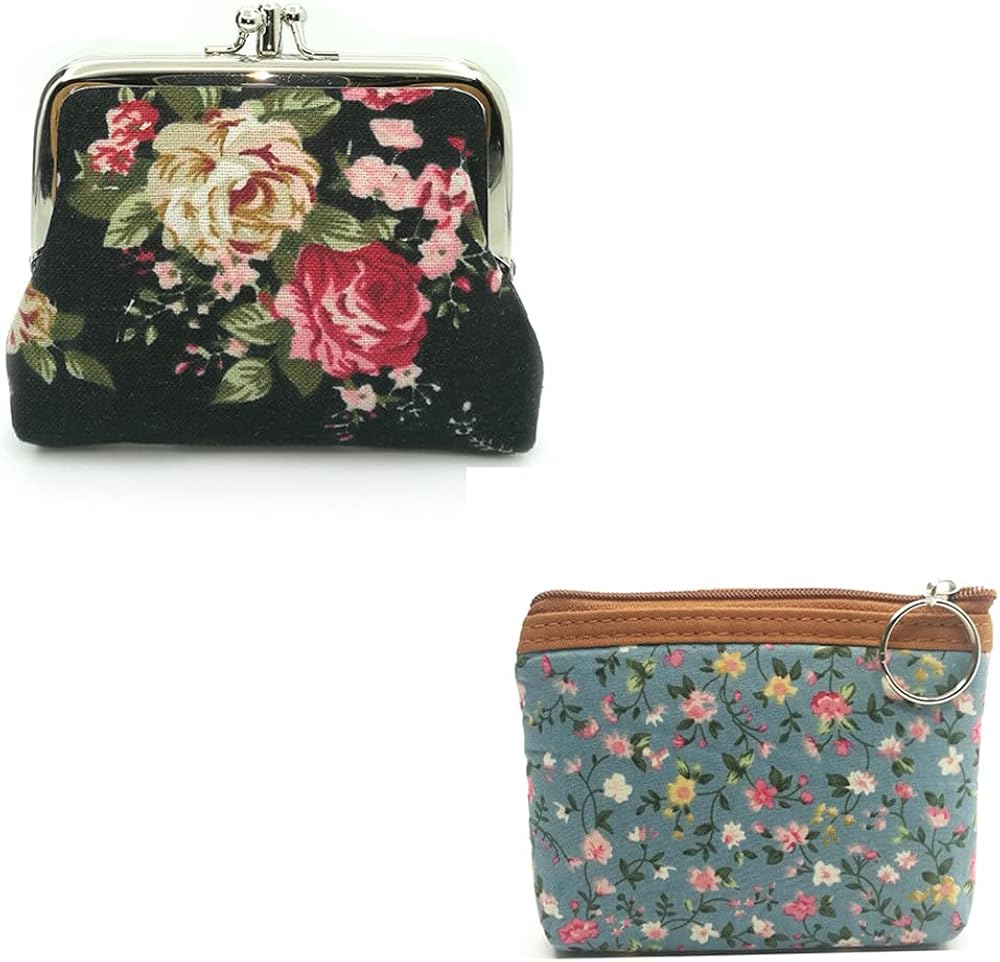 Floral coin purse for Women Clothing