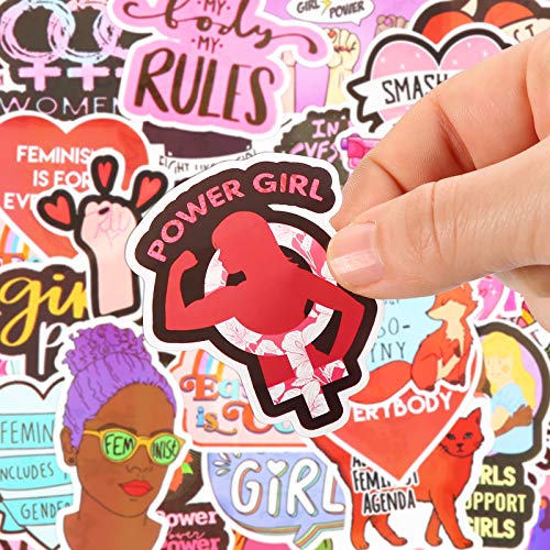70 Pieces Feminist Stickers Girls Power Stickers Vinyl Waterproof Decal Stickers Feminist Presents Waterproof Vinyl Decal for Bumper, Water Bottles, Computer, Phone, Hard Hat, Car Stickers and Decals - Image 8