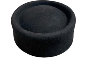 Elegant Pillbox Hat for Women Retro French Beret Wool Fascinator Wedding Derby Church Party Hat Winter Cocktail Party Fedora