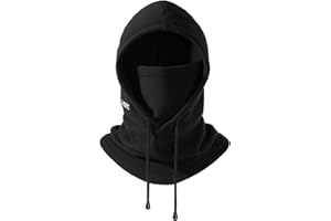 OZERO Balaclava Face Mask: Winter Polar Fleece Hood Ski Mask for Men Women, Convertible Balaclava Face Cover Hat Cap Scarf