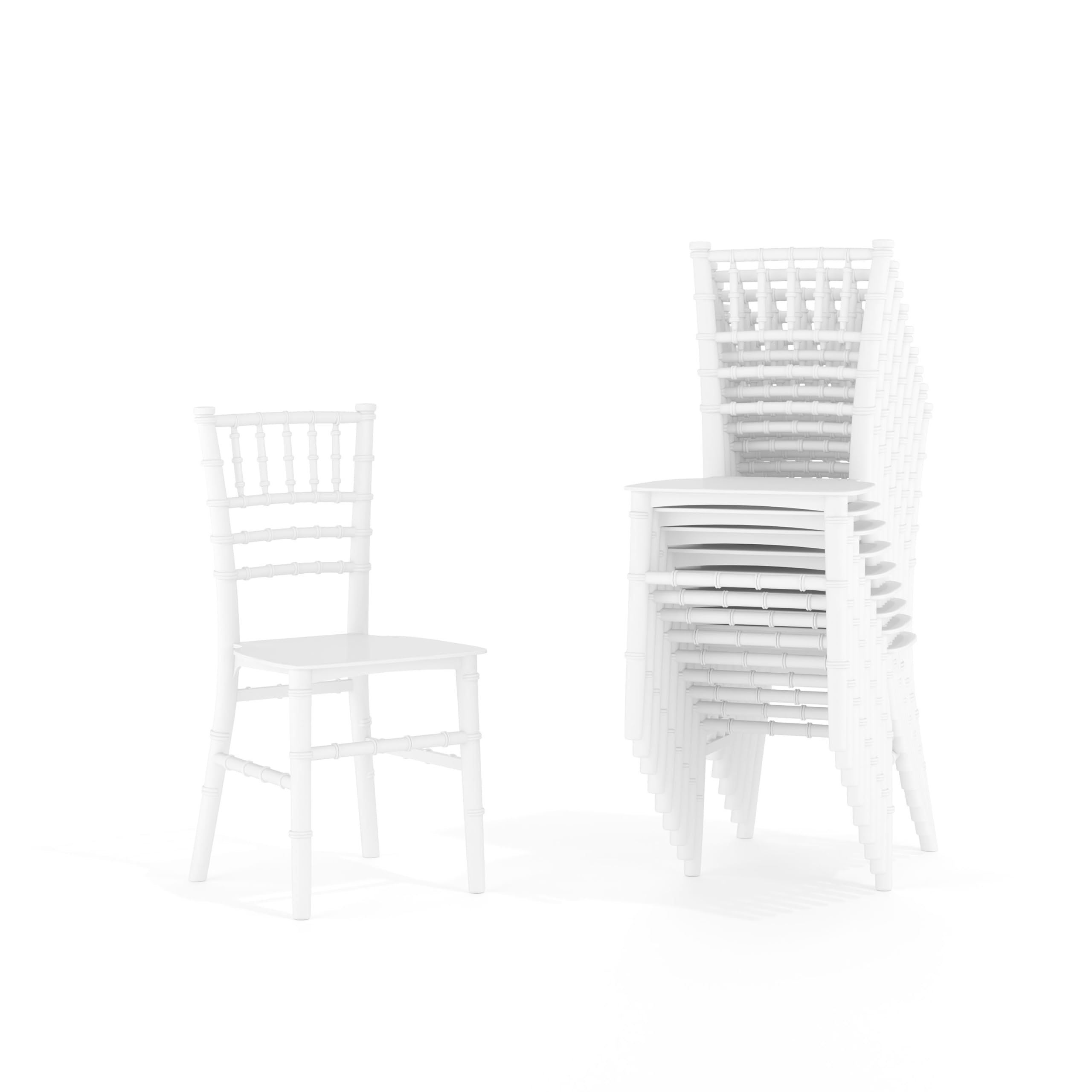Photo 1 of **Only 5** Flash Furniture Hercules Series Children's Resin Event Chairs, Commercial/Residential All Occasion Chairs for Kids, 330 lb. Static Weight Capacity, Set of 10, White