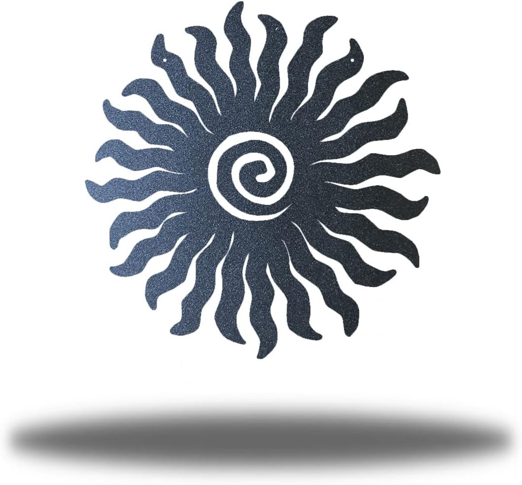 Plaques & Wall Art - Riverside Designs Sunburst Metal Wall Art Steel Outdoor Decor - Heavy-Duty and Waterproof - Made in USA (36