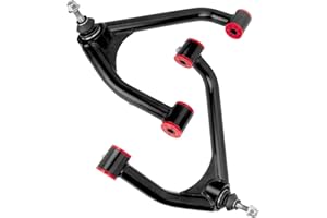 glorider 2-4" Lift Front Upper Control Arm with Ball Joint fit for 2007-2018 Sierra,Silverado 1500, 07-14 Tahoe Suburban Escalade Yukon/Yukon XL, 2PCS Tubular Suspension Kit Adjustable Control Arms