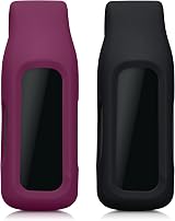kwmobile 2x Clip Holders for Fitbit Inspire 3 2 Ace 3 Black Dark Red Replacement view 4
