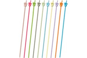 DOLANFYE 10PCS Children Finger Reading Stick Point Reading Pen Kindergarten Student Teacher Teaching Reading Picture Book Finger Shape Mini Pointer Stick (B-Macaron)