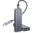 ORICO M.2 NVMe SSD Enclosure Aluminum Tool-Free Adapter, 10Gbps USB3.2 USB-C M2 Reader for M.2 PCIe NVMe M-Key 2230/2242/2260/2280 SSD, Thunderbolt 3 Compatible, External Case Support UASP Trim-BM2G2