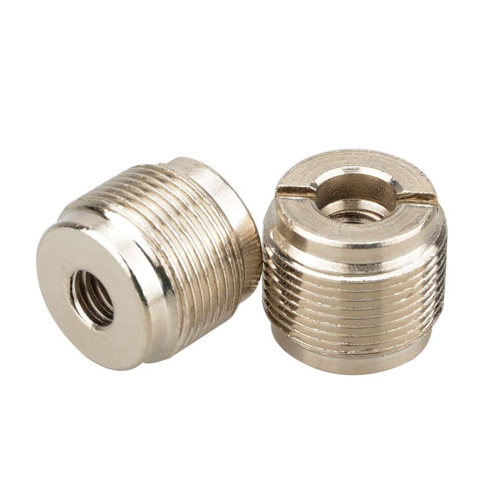 CAMVATE Microphone Mount Adapter 5/8"-27 Male to 1/4"-20 Female 2 Pieces