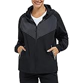 NINGMI Women's Raincoats Rain Jacket Lightweight Waterproof Windproof Hood with Pocket for Outdoor Hiking Travel Windbreaker