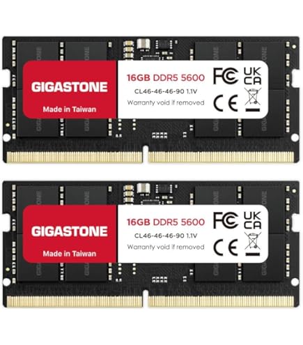 Samsung 32GB (2x16GB) DDR5 4800MHz PC5-38400 CL40 SODIMM