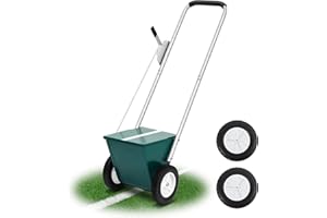 PullCrease Baseball and Softball Field Dry Line Chalker with 2 Replacement Wheels, Wheeled Heavy Duty Steel Infield Dry Line Marker Machine, Standard Athletic Field Chalk Line Machine 2" to 4" Lines