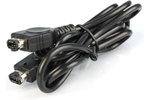 NiceTQ Black 2 Player GBA GBA SP Link Cable Cord for Nintendo Gameboy