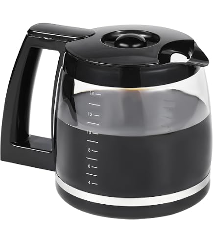 Kaffeekanne Ersatz Für Cuisinart Kaffeemaschinen – 14 Tassen, Borosilikatglas, Spülmaschinenfest