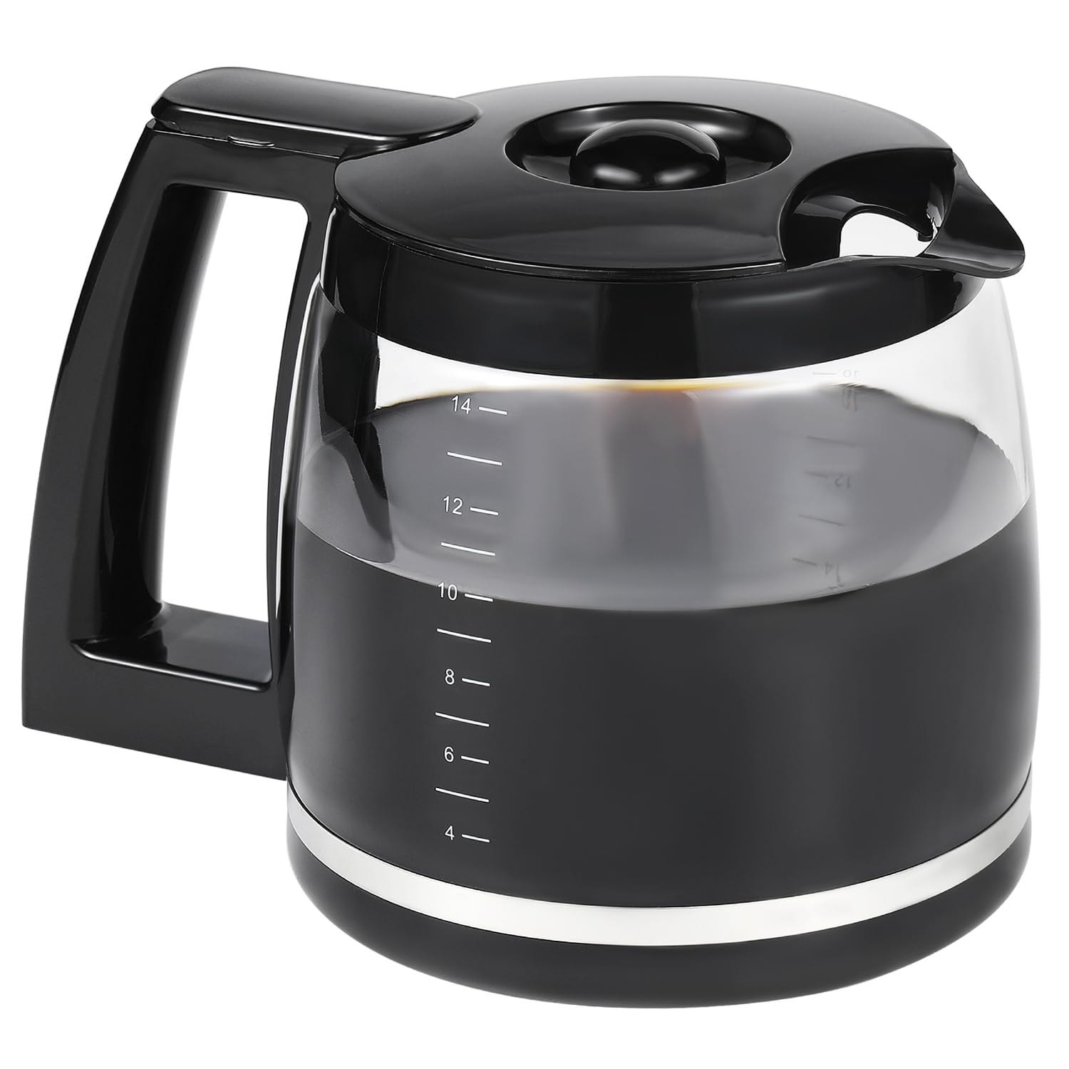 Photo 1 of 14 Cup Carafe Replacement Compatible with Cuisinart, Coffee Pot Replacement 14 Cup for DCC-3200, DCC-3200P1, DCC-2200, DCC-2600, DCC-2800, Heat-Resistant, Easy-Pour Spout