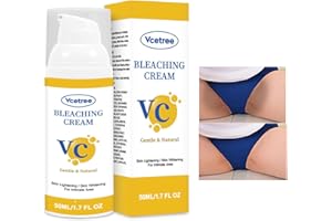 VCETREE Skin Bleaching Cream Skin Lightening for Body Intimate Areas, Private Parts, Underarm, Knees, Elbows, Inner Thigh, Bikini Area, Whitening Cream Dark Spot Remover For Intimate Areas (1.7FL OZ)