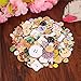 DECORA 200pcs Assorted Design Wooden Buttons for Crafts Scrapbooking or Sewing