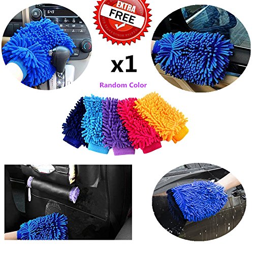 Fincy Palmoo PU Leather Car Back seat Organizer and iPad mini Holder, Back Seat Kick Protectors for Kids, Storage Bottles, Tissue Box, Toys