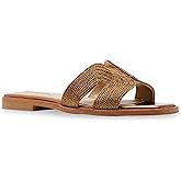 Steve Madden Women's Hadyn Sandals Bronze 6.5 Medium