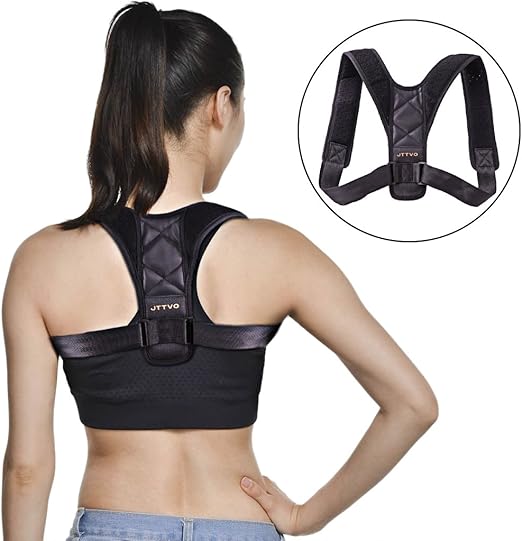 JTTVO Back Posture Corrector Adjustable Shoulder Clavicle Support Brace