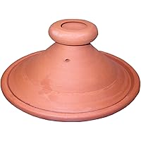 Moroccan Handmade Lead Free Safe Cooking Tagine Non Glazed Medium 10 inches Across Traditional