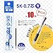 Zebra B-BR-6A-SK-BL Clip-on Oil-Based Ballpoint Pen Refill, SK-0.7 Core, Blue, 10 Pieces