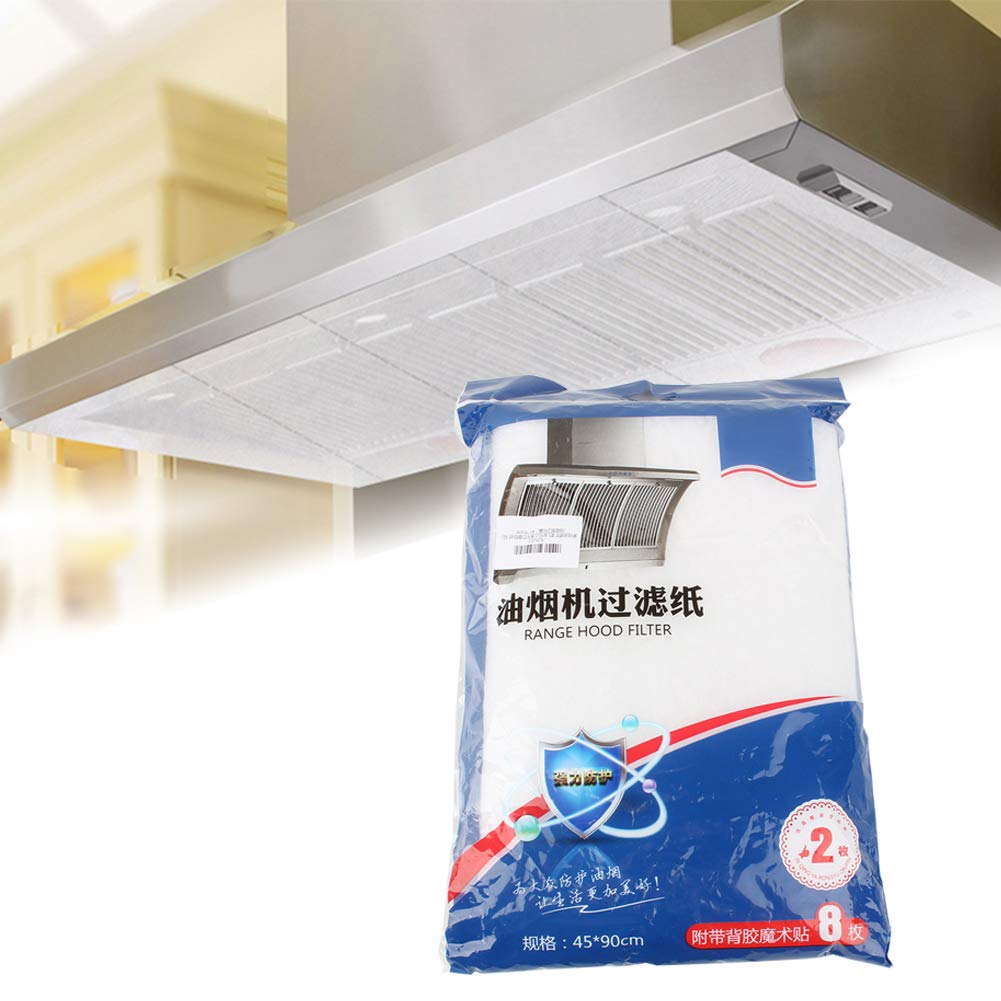 Grease Filter, 2PCS/Pack Range Hood Oil-proof Filter Replacement for Visor Cooker Hoods & Extractor Fans Kitchen Appliance