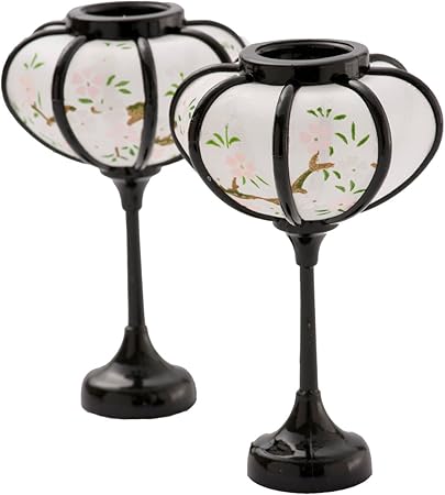 Amazon ファンファン Fun Fun 雛道具 単品 お雛様 ひな祭り 雪洞 ぼんぼり 黒 9h ひな道具 おもちゃ