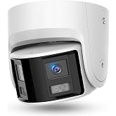 Acusense 8MP Dual Lens PoE IP Camera Outdoor Work with Ⲏіkconnect/ iVMS4200/ Guarding Vision, 180 Degree Panoramic Wide Angle, Regular IR Night Vision, Metal Casing IP Ethernet Cameras