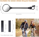Flintronic 2 x 360 Degree Rotating Wide Angle Bicycle Mirrors 8cm Convex ABS view 4