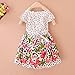 Weixinbuy Baby Girl's Cotton Polka Dots Short Sleeve Tutu Dress Red XXL
