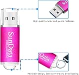 SunData 64GB USB 3.0 Flash Drive Thumb Stick - Pink, 90MB/s Read Speed view 6