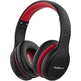 JoySpark Kids Bluetooth Headphones, 60 Hours Playtime, Bluetooth 5.4 Kids Headphones Wireless, Type-C Fast Charging, 85/94dB Volume Limited, Foldable Toddler Wireless Headsets with Mic-Black Red