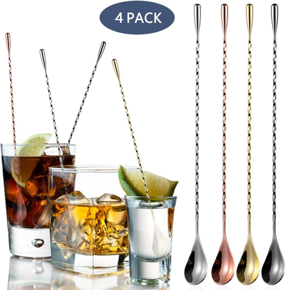 Cucharas para cóctel Hogar y cocina Postre Té Helado Largo Mango De Una
