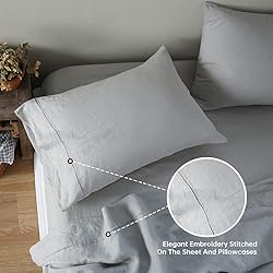 Simple&Opulence 100% Linen Sheet Set with