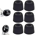 BLLQ Replacement Memory Foam Tips Foam Sleeves Earbuds Compatible with Shure SE215 AONIC 215 SE112 SE315 SE425 SE530 SE535 Earphones, [Noise Cancelling] 6PCS 3Pairs [Large Size] 524L